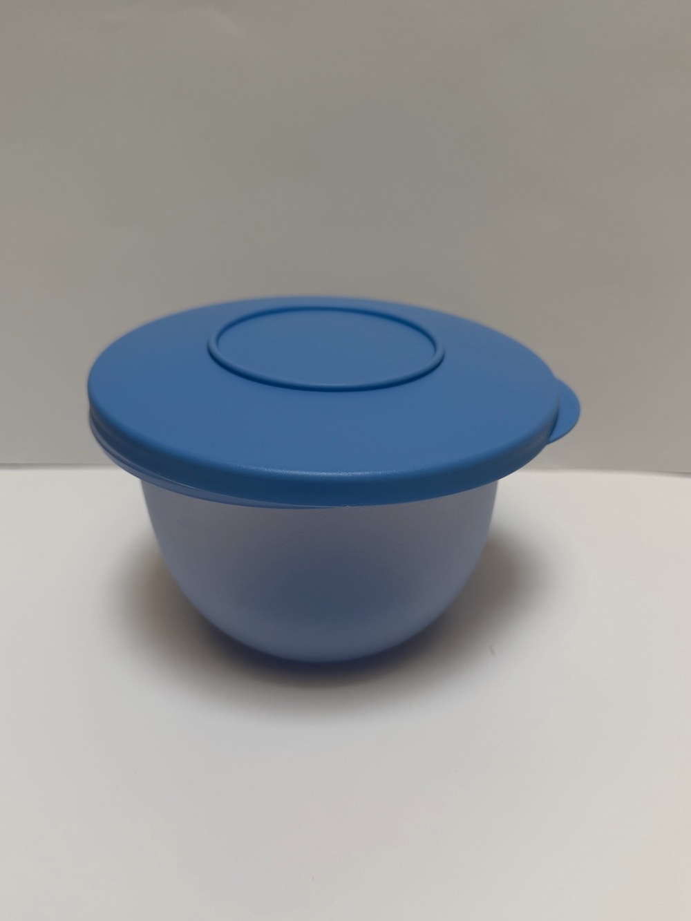 # 10. Tupperware Blue Round Food Storage Bowl with Lid